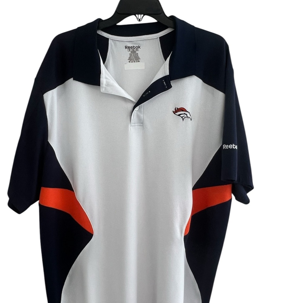Excellent Reebok Denver Broncos Polo 2X Men’s NFL Big Man 2XL
